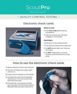ScoutPro Quality Control Reference Card SCP0013USA24